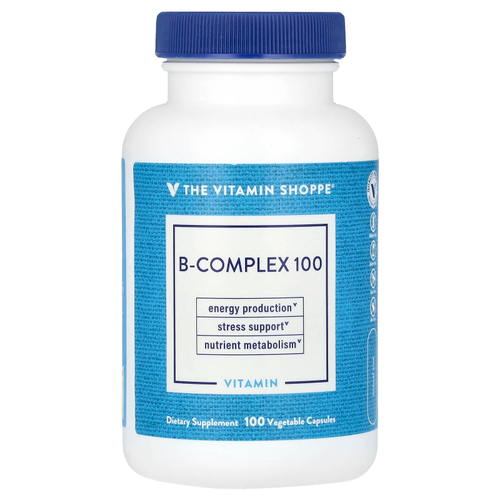 The Vitamin Shoppe, B-Complex 100, витамины группы B, 100 растительных капсул