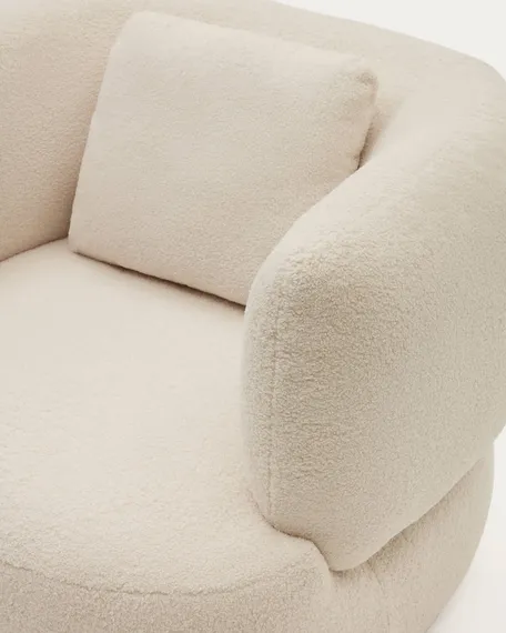 Кресло Martina, белое букле