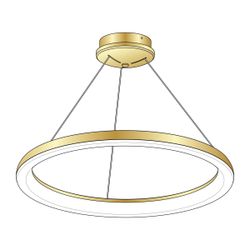 Citilux Юпитер CL730B092S LED Люстра подвесная с пультом Золото