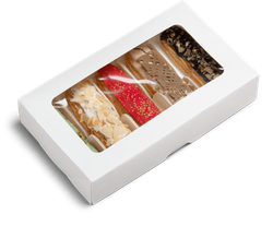 Коробка ForG ECLAIR 5 (для эклеров) Белый, 25*15*5 см