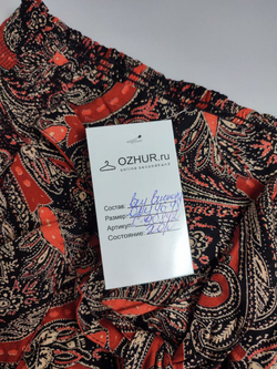 Брюки летние с принтом  46-48 размер