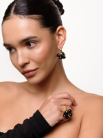 Серьги "Berry" гранат Gold