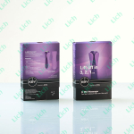 Сиреневый вибратор с двумя сменными насадками Io Key