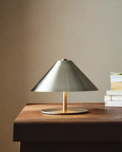 ZARA HOME БЕСПРОВОДНАЯ ЖЕЛЕЗНАЯ ЛАМПА, СЕРЕБРО