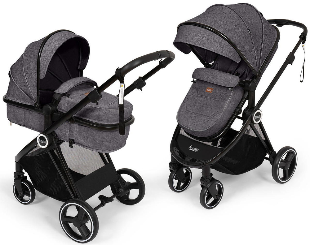 Детская коляска Nuovita Luno 2 в 1 Grigio/Серый