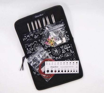 Набор укороченных металлических спиц ChiaoGoo Small 10 см арт. 7400-S