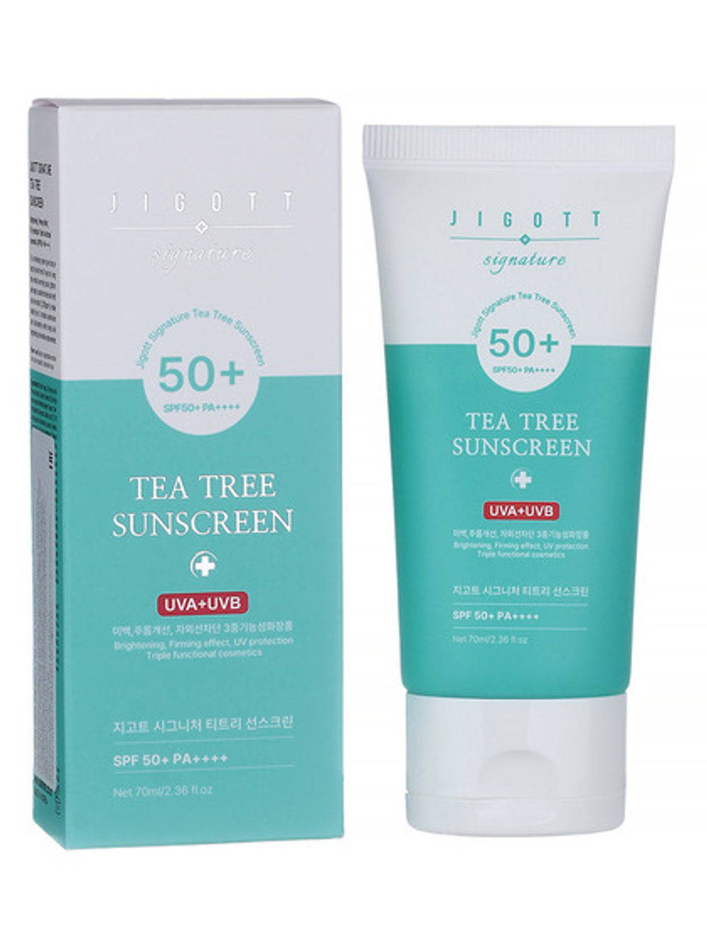JIGOTT Крем для лица солнцезащитный с экстрактом чайного дерева/Signature Tea Tree Sunscreen, 70мл