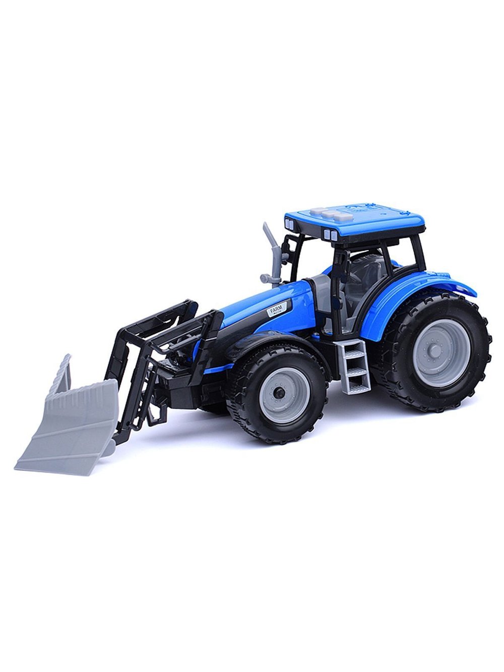 Игрушка Трактор с грейдером со светом и звуком синий (550-46J)