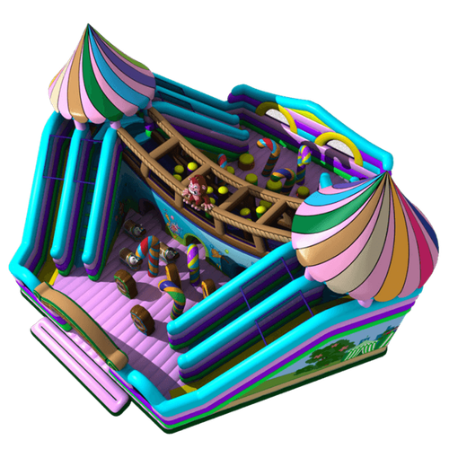 Надувной батут "Сладкий домик"