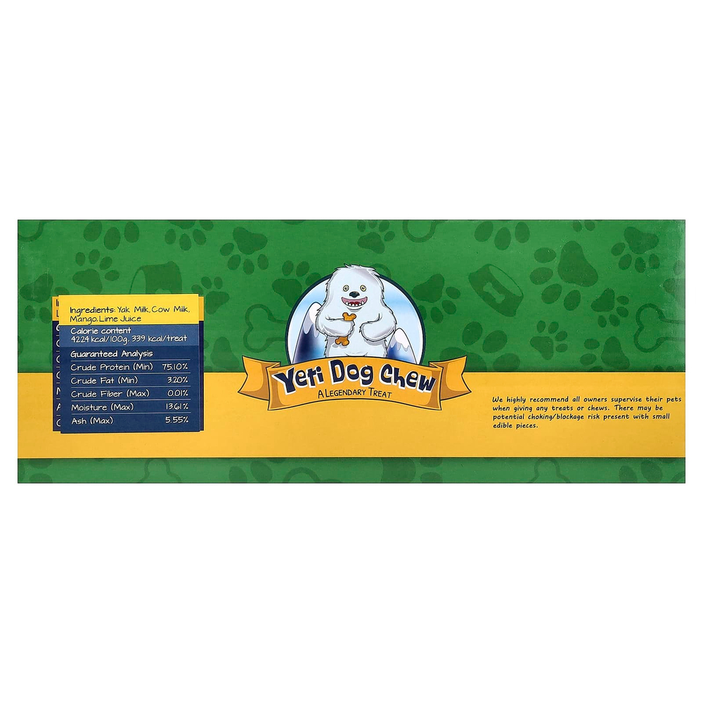 Yeti Dog Chew, гималайский сыр як, для собак, со вкусом манго, 3 фунта