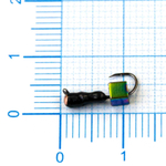 Мормышка Владимирская 291 "Муравей с зеркальцем", с кубиком хамелеон, 2.5мм, 0.6гр (15шт/уп)