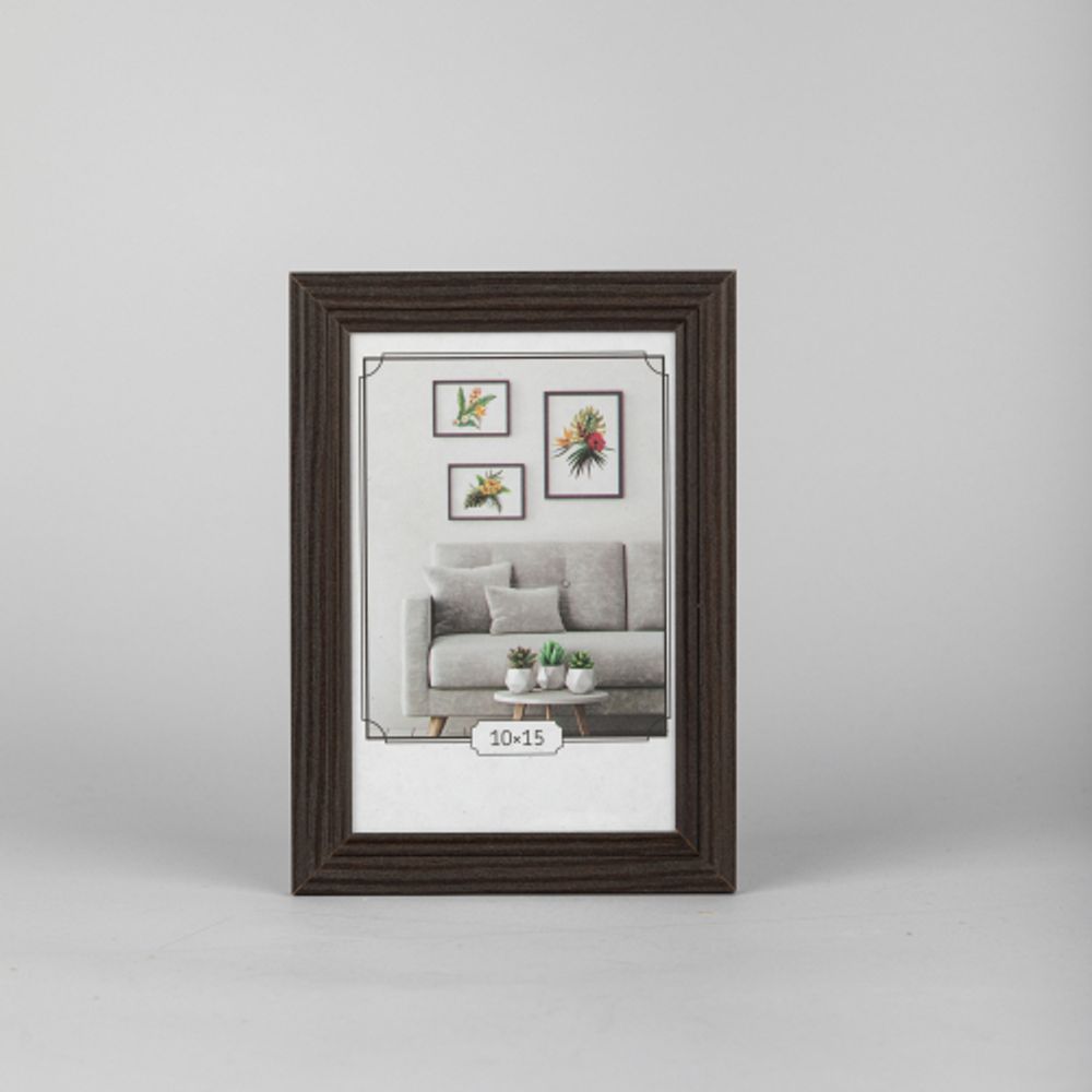Фоторамка Image Art С22 МДФ универсальная 10х15 цвет венге вставка прозрачный пласти