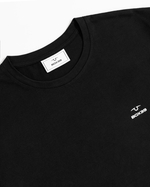 Футболка черная с лого на груди XXXL