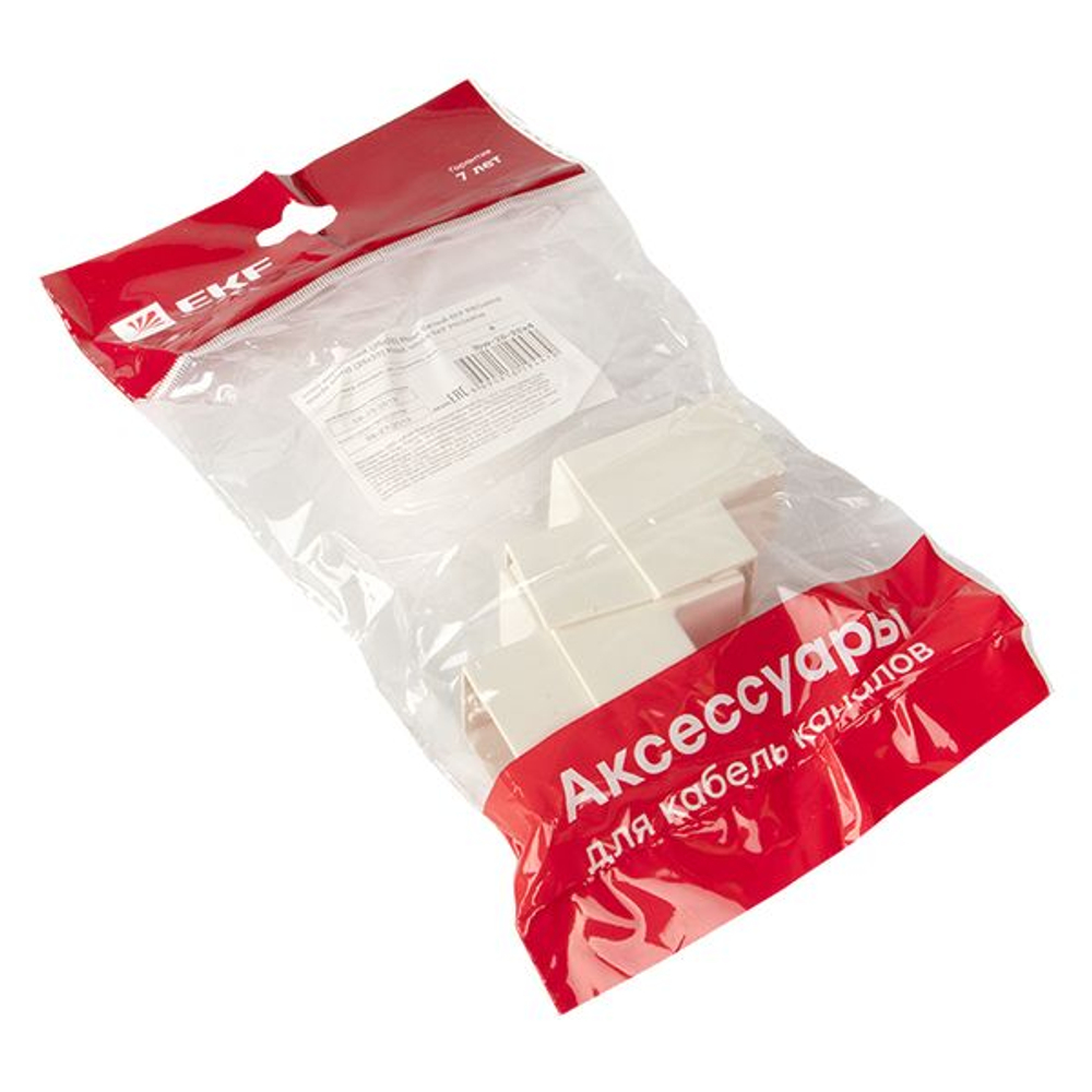 Угол внутренний (25x25) (4 шт) белый EKF-Plast