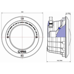 Корпус прожектора Aquaviva PAR56 NP300-P