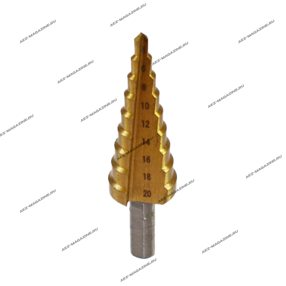 конусное ступенчатое сверло 4-20