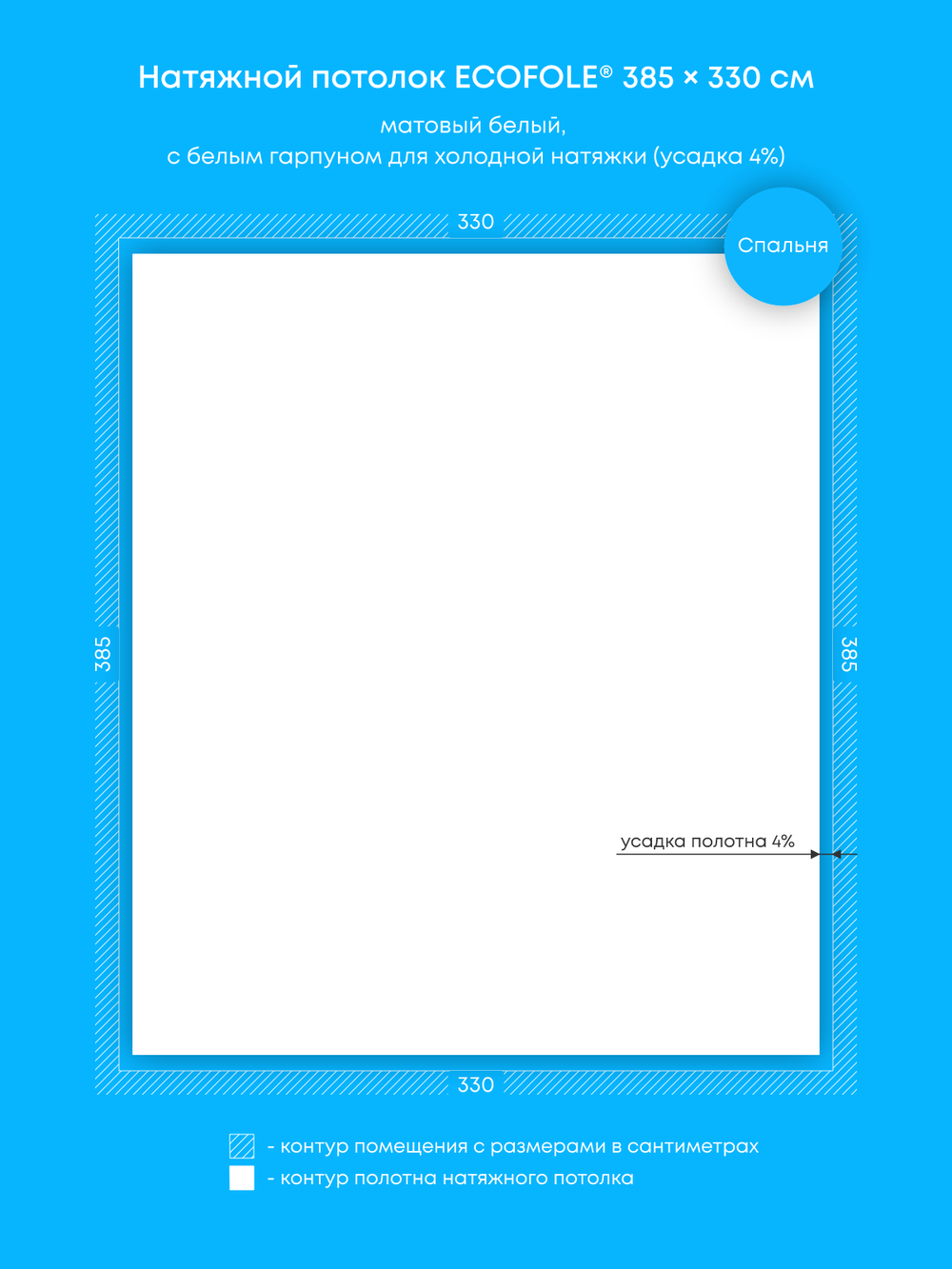Натяжные потолки 12.7 м2, 16.4 м2, 6.4 м2, 4.2 м2, 9.7 м2, 0.3 м2