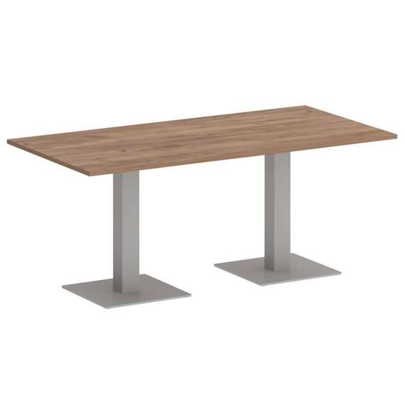 First Стол прямоугольный KSPRG-4 Дуб Табак/Металл Серый 1800*900*750