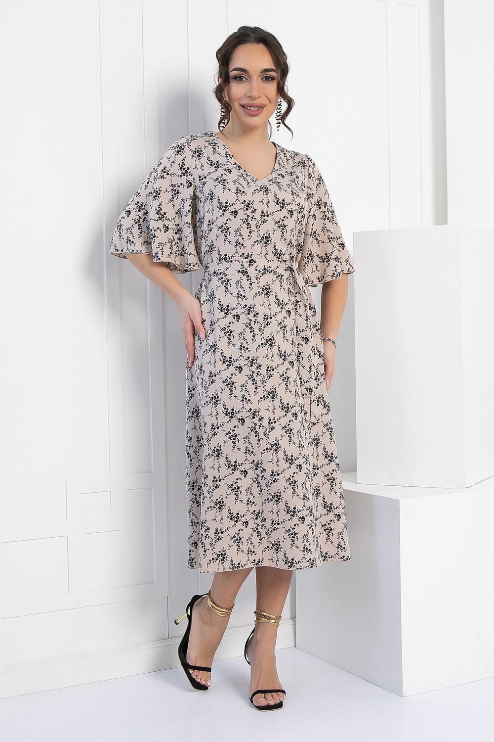 Платье Натали (бежевое) П12732-21М LT Collection