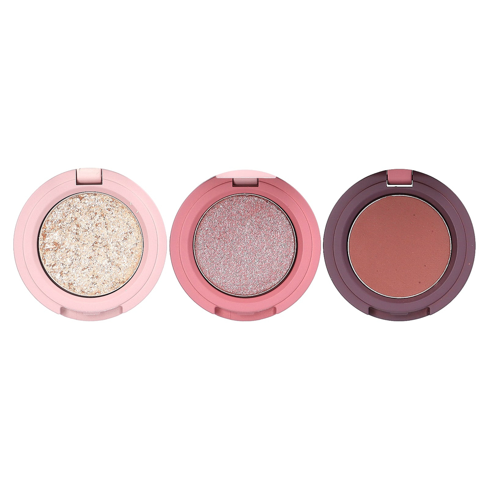 Kaja, Beauty Bento, Bouncy Chrome, трио теней для век с мерцающим и матовым оттенком, сиреневый букет, 4,1 г (0,14 унции)