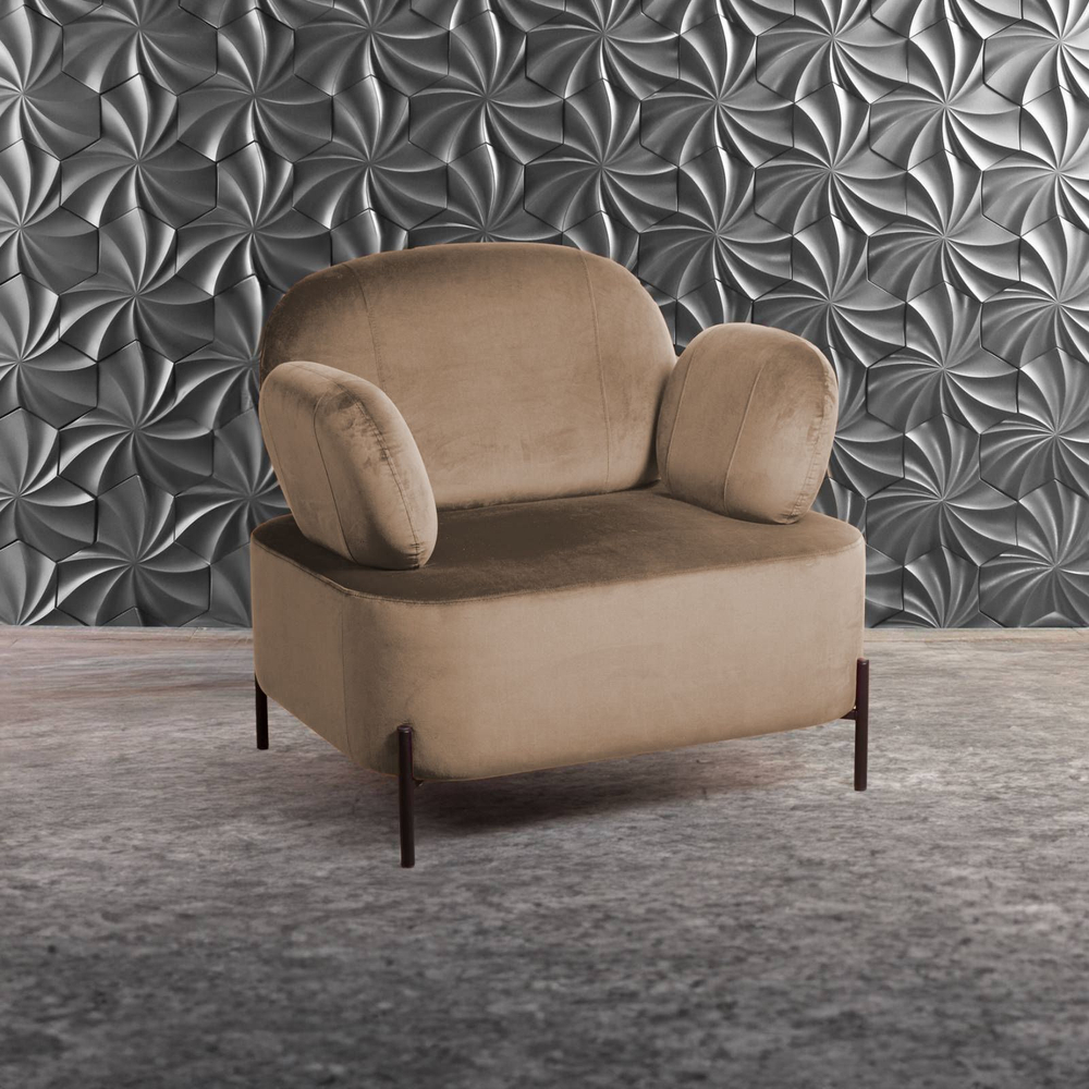 Кресло Dandy, бархат бежевый 5