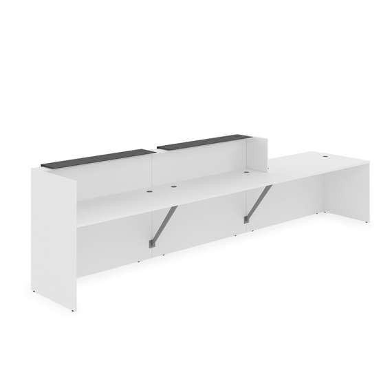 1КРС-КЛ.008.1 Комплект Ресепшн с фартуком HPL (4232*901*1149) (с подсветкой)