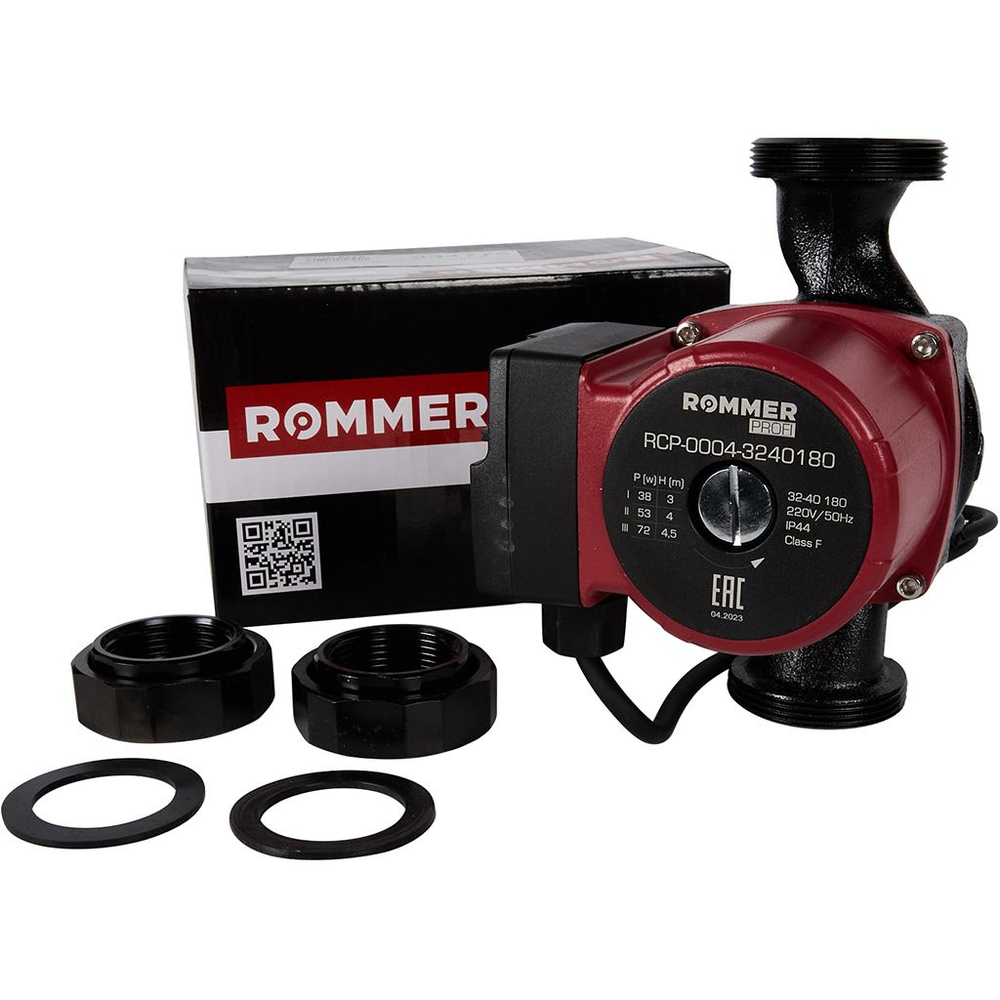 Насос циркуляционный ROMMER Profi 32-40-180 с гайками