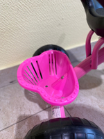 Велосипед 3-х колесный (баг., корзина, пласт. колеса) арт. Sl-001 Розовый, 36005