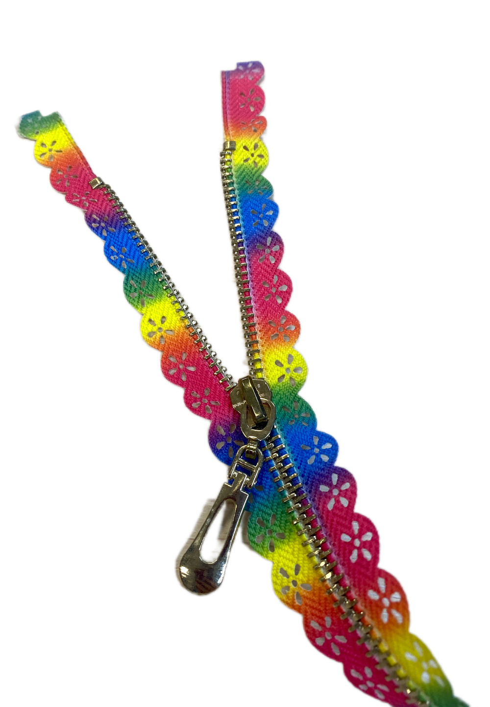 Застежка-молния декоративная разъемная металл №5 70см