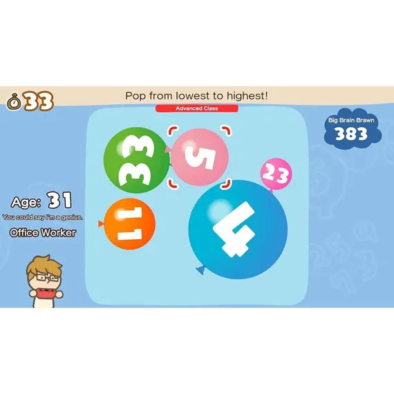 Big Brain Academy: Brain vs. Brain (Nintendo Switch, Русские субтитры, Б/У)