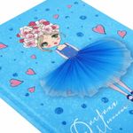 Дневник 1-4 класс, 48 л., твердый, ЮНЛАНДИЯ, блестки, с подсказом, "Cute Girl", 106366