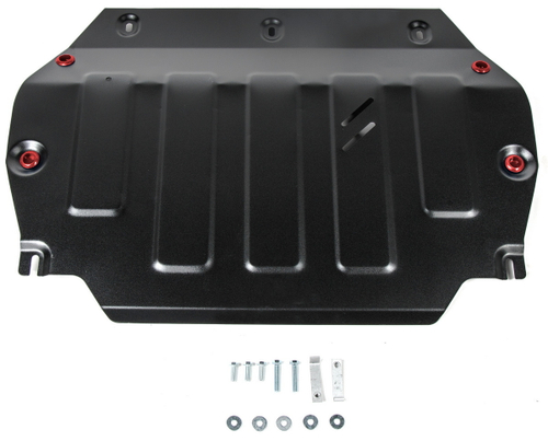 Защита картера и КПП АвтоБроня для JAC S3 (V - 1.5 (113 л.с.)) CVT FWD 2014-н.в., штампованная, сталь 1.8 мм, с крепежом, 111.09202.1