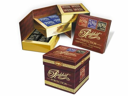Набор Шоколада Рахат 65%,70%,80% х/к 255 гр
