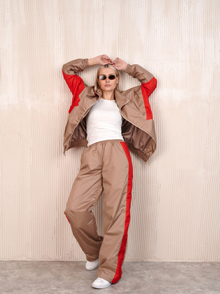 Костюм женский "Девяностые" бежевый