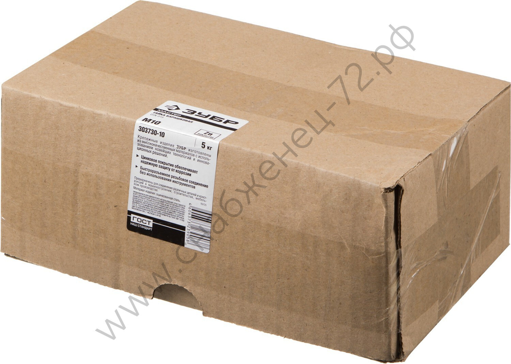 ЗУБР DIN 315 M10, барашковая гайка, цинк, 5 кг (303730-10)