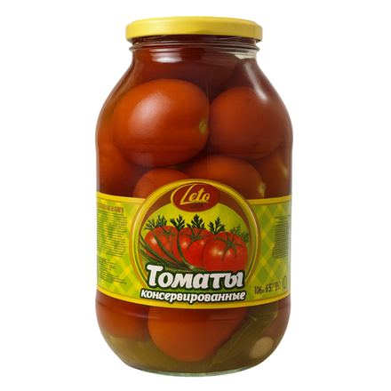 Консервированные томаты Leto 2 л