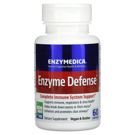 Для пищеварительной системы Enzymedica, Enzyme Defense, 60 капсул