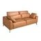 Диван 3-местный из коричневой кожи модель 6208