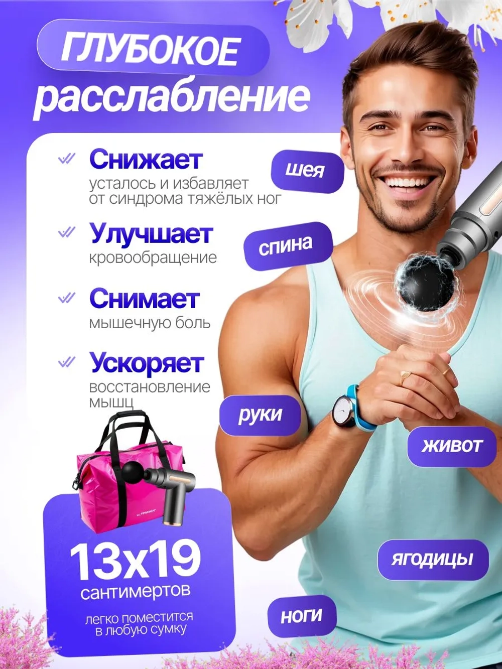 Перкуссионный массажер для тела