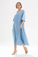 51747 Платье женское (голубой джинс)
