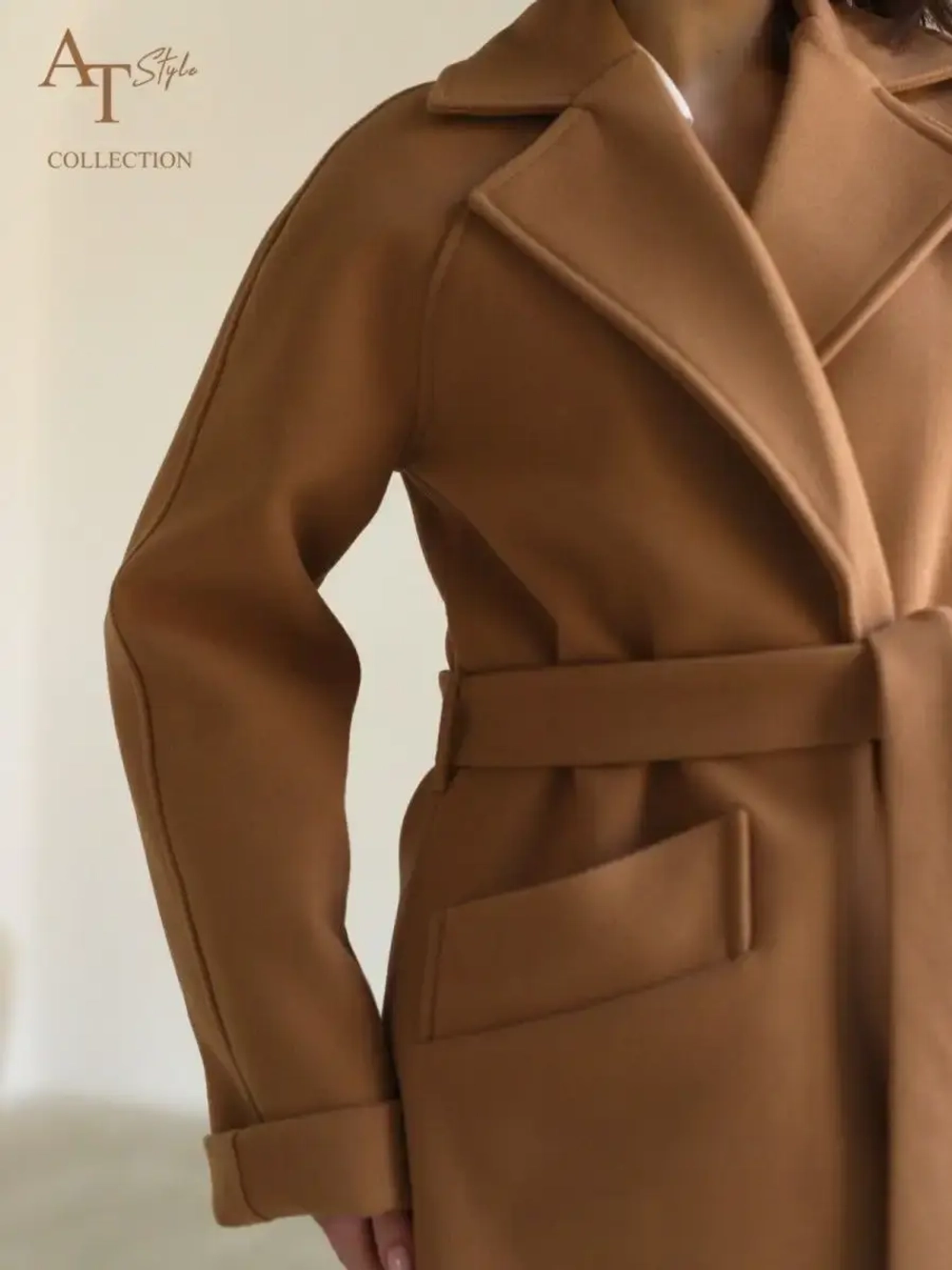 Пальто драповое шерстяное