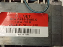 AWS71212 кт20 Двигатель для стиральных машин Whirlpool 480111102595 7 контактов б/у