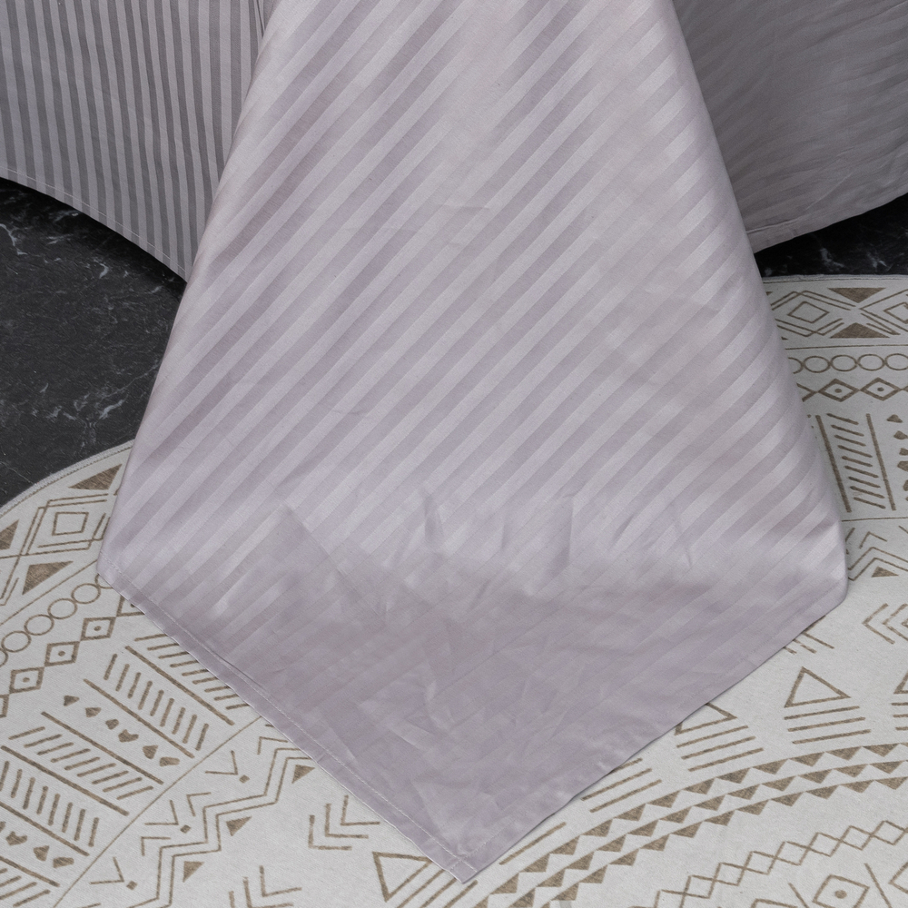 Комплект постельного белья Страйп Сатин Однотонный CT030