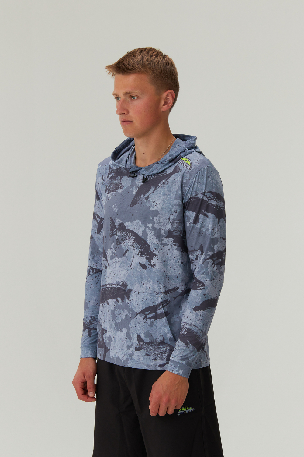 Худи Аквафиш серый