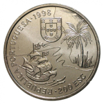 200 эскудо Португалия. Открытие Африки. 1998 год. UNC