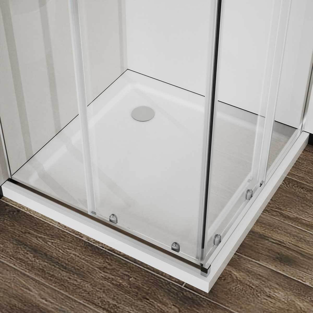 Душевой уголок City VSS-5CT8010CL, 1000*800, хром, стекло прозрачное