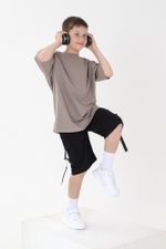 Фуфайка (футболка) для мальчика Леон-1 Виотекс СЕРО-БЕЖЕВЫЙ