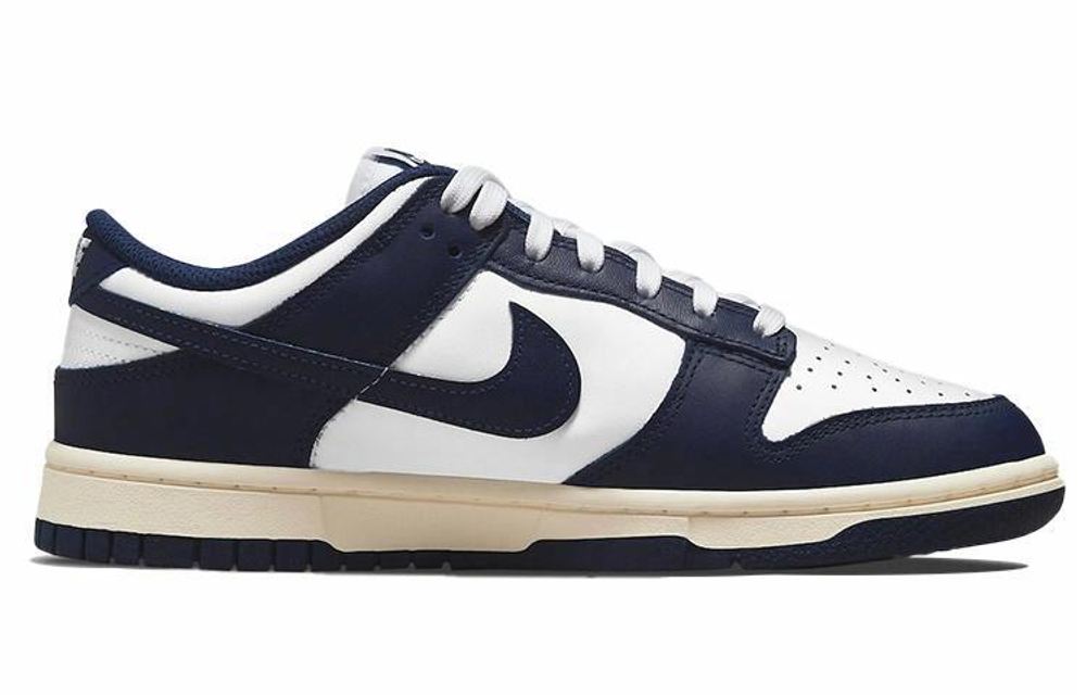 Кроссовки Nike Dunk Low "Midnight Navy And White" (Женская размерная сетка)
