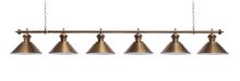 Светильник Fortuna Toscana Bronze Antique 6 плафонов