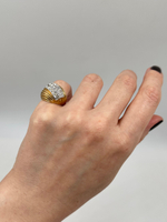 Кольцо с кристаллами